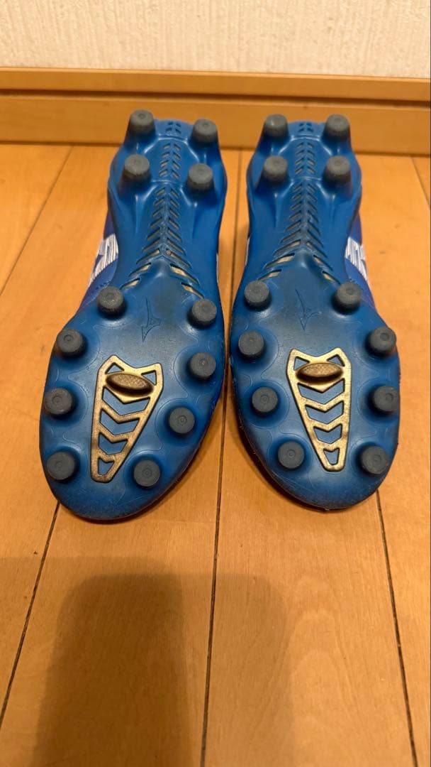 モレリア&モナルシーダ【22㌢】Mizuno サッカースパイク ホワイト/ブルー