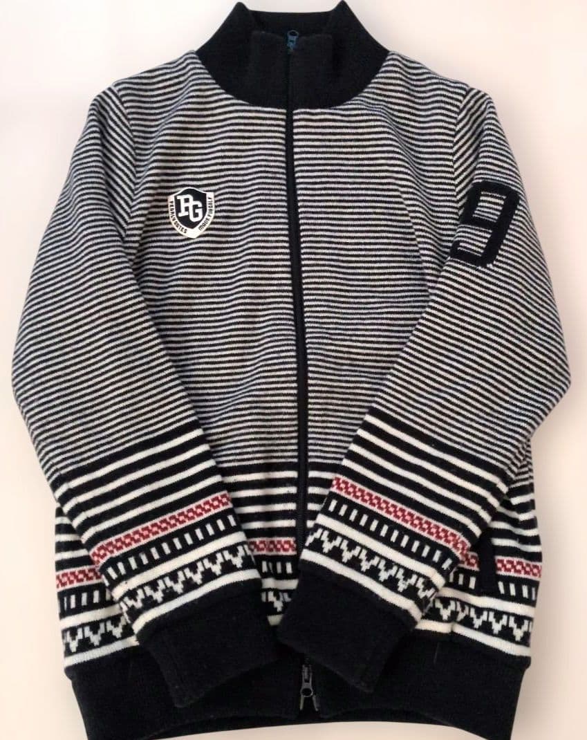 パーリーゲイツ　ニットブルゾン　ニットアウター　サイズ5　PEARLYGATES