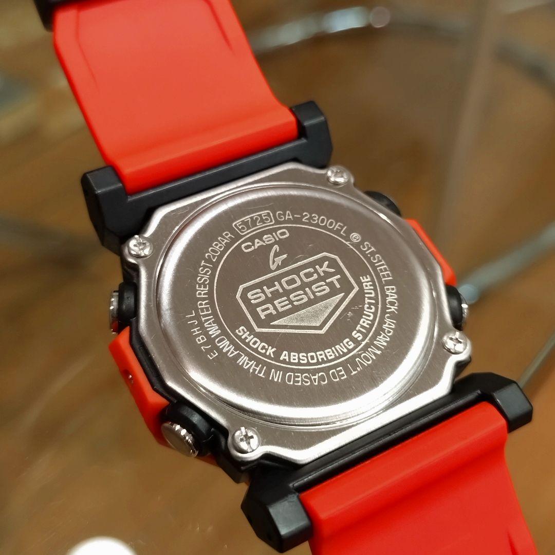 【極美品】CASIO　G-SHOCK　GA-2300FL レスキューオレンジ