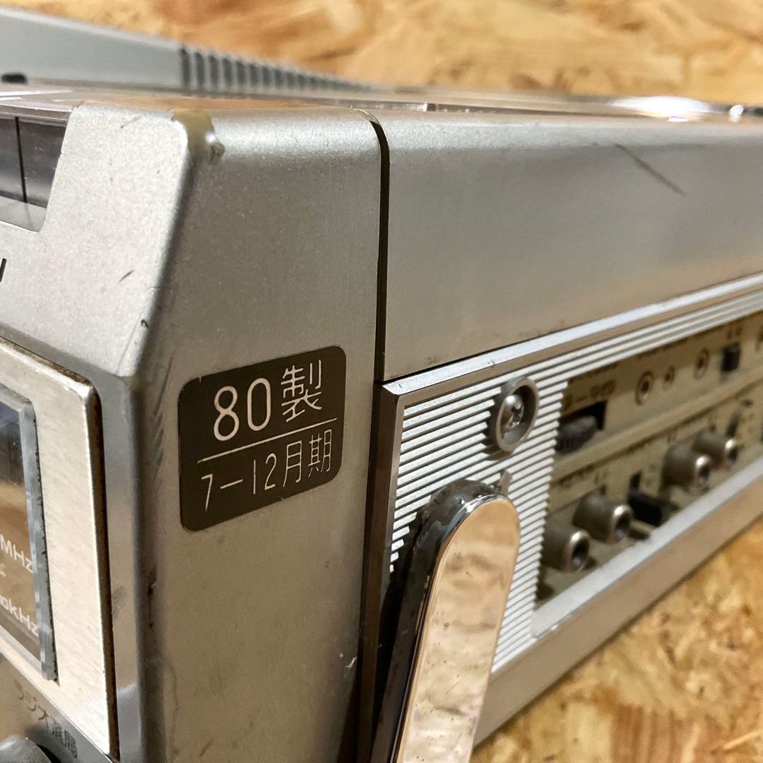 National TH6-X30 1980年製 ブラウン管TV付ラジカセ 動作品