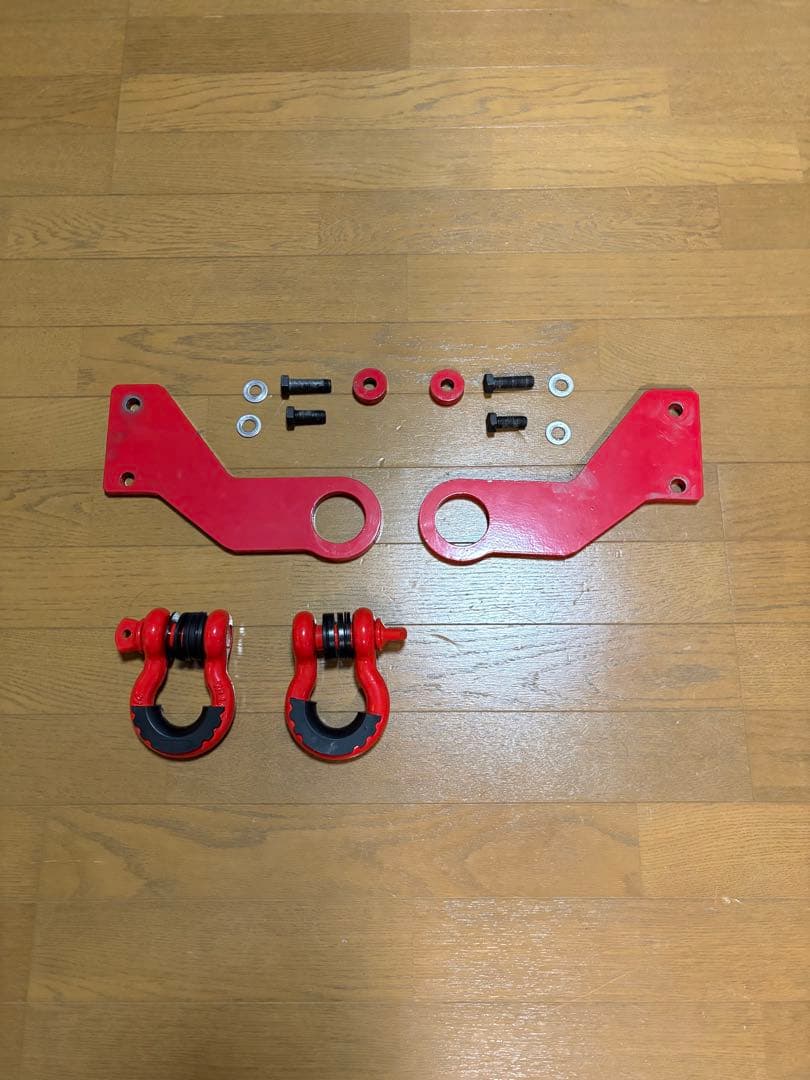 イ*ン様 ハイラックス　Gun125 牽引フック 2個　シャックル付き