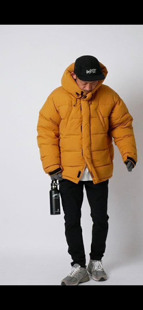 ドミンゴdomingoルースイソンブラマスタードカラー ダウンジャケットMサイズ