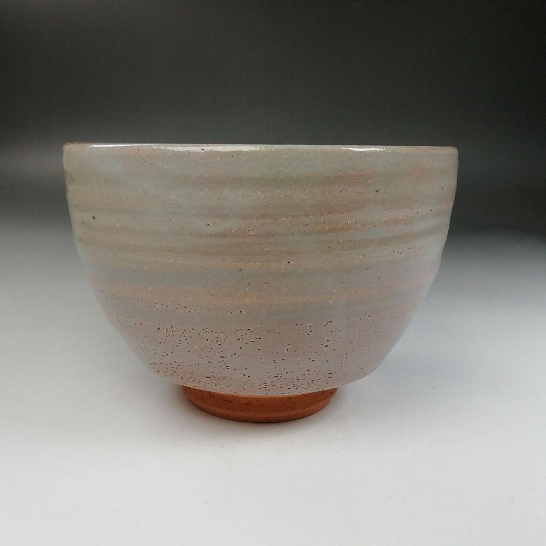 Ｗ１４０　茶碗　『灰志野』『御題　森』『寺田美山 作』　共箱　抹茶碗　茶道具