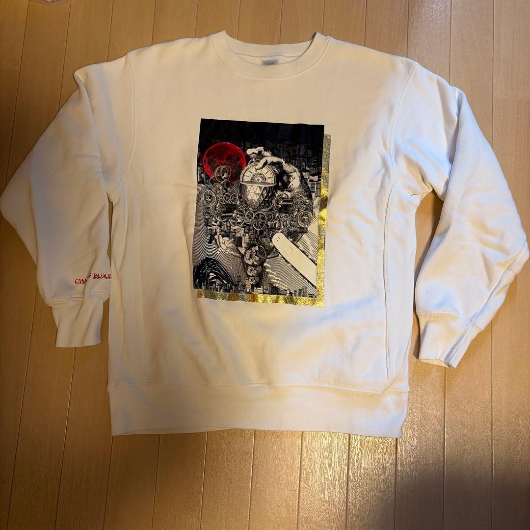 空*様 vaundy chain saw blood スウェット ホワイト