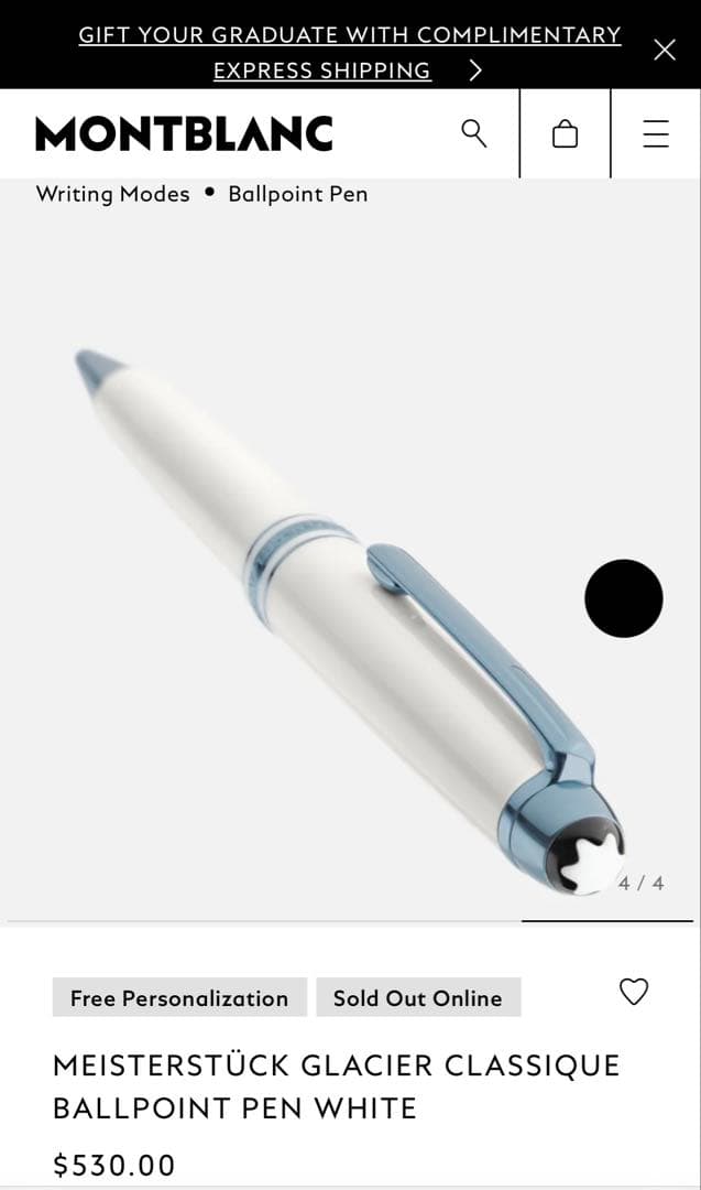 【けい様】モンブラン mst glacier BP ホワイト