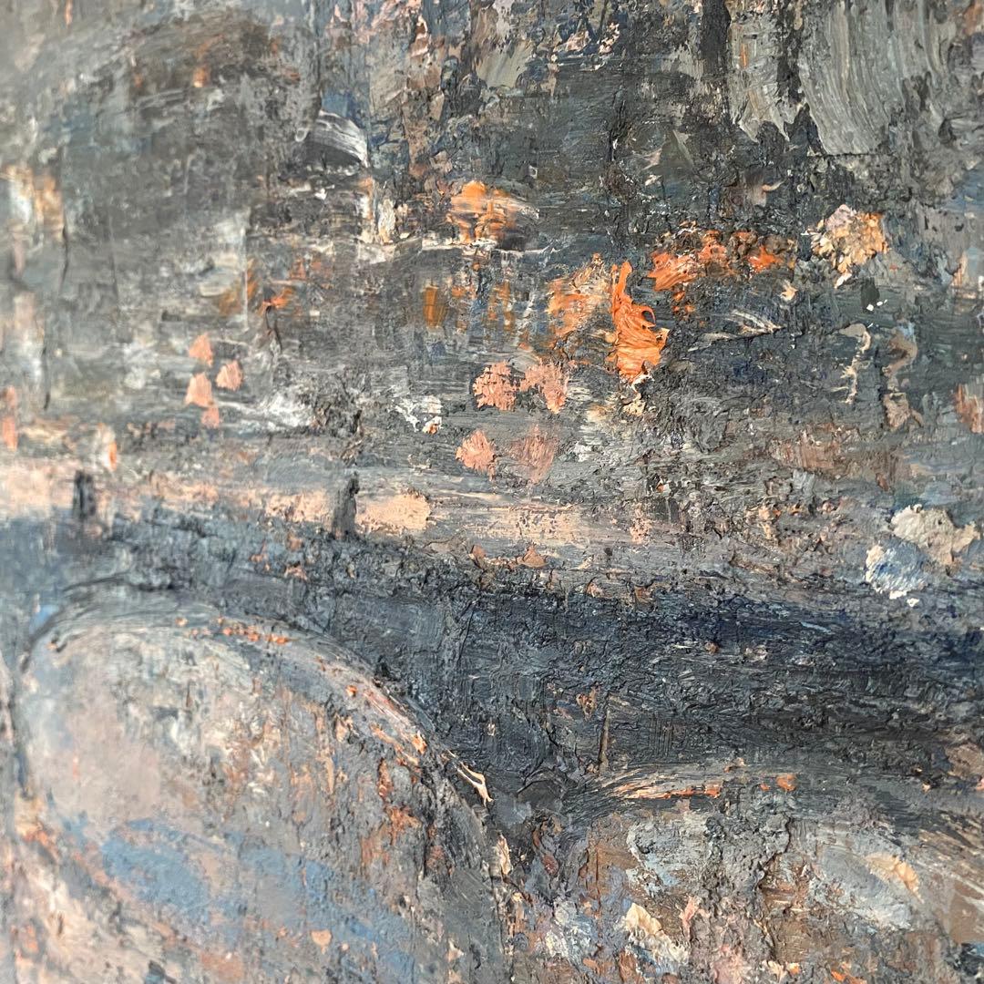 【美品♥️】 パリ 油絵 セーヌ川 橋 ⭐︎ フランス購入 絵画 ⭐︎ Paris ♪