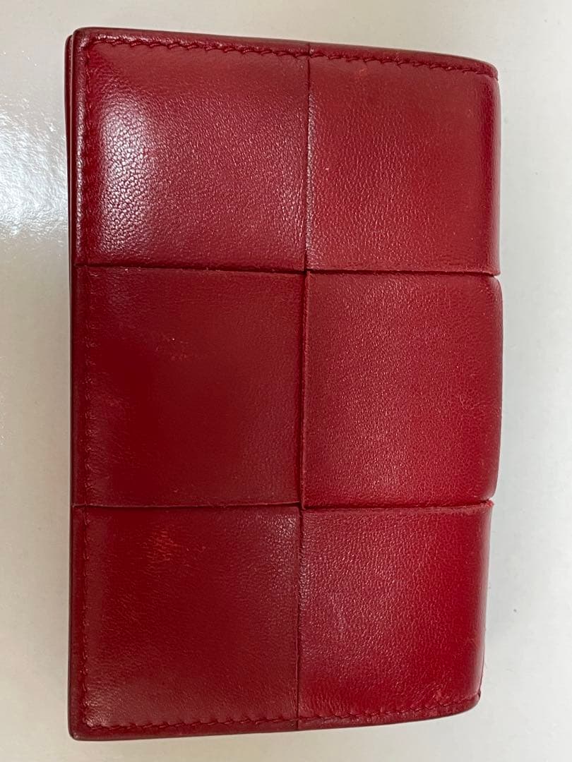 BOTTEGA VENETA 赤 レザー 名刺入れ