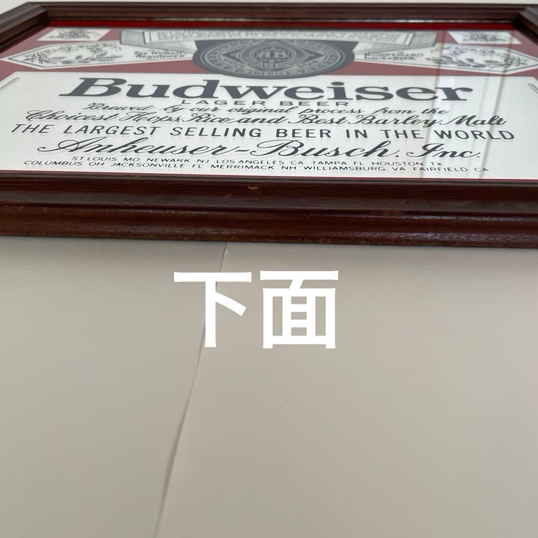 バドワイザー　パブミラー　アンティーク　 レトロ　希少　ビンテージ