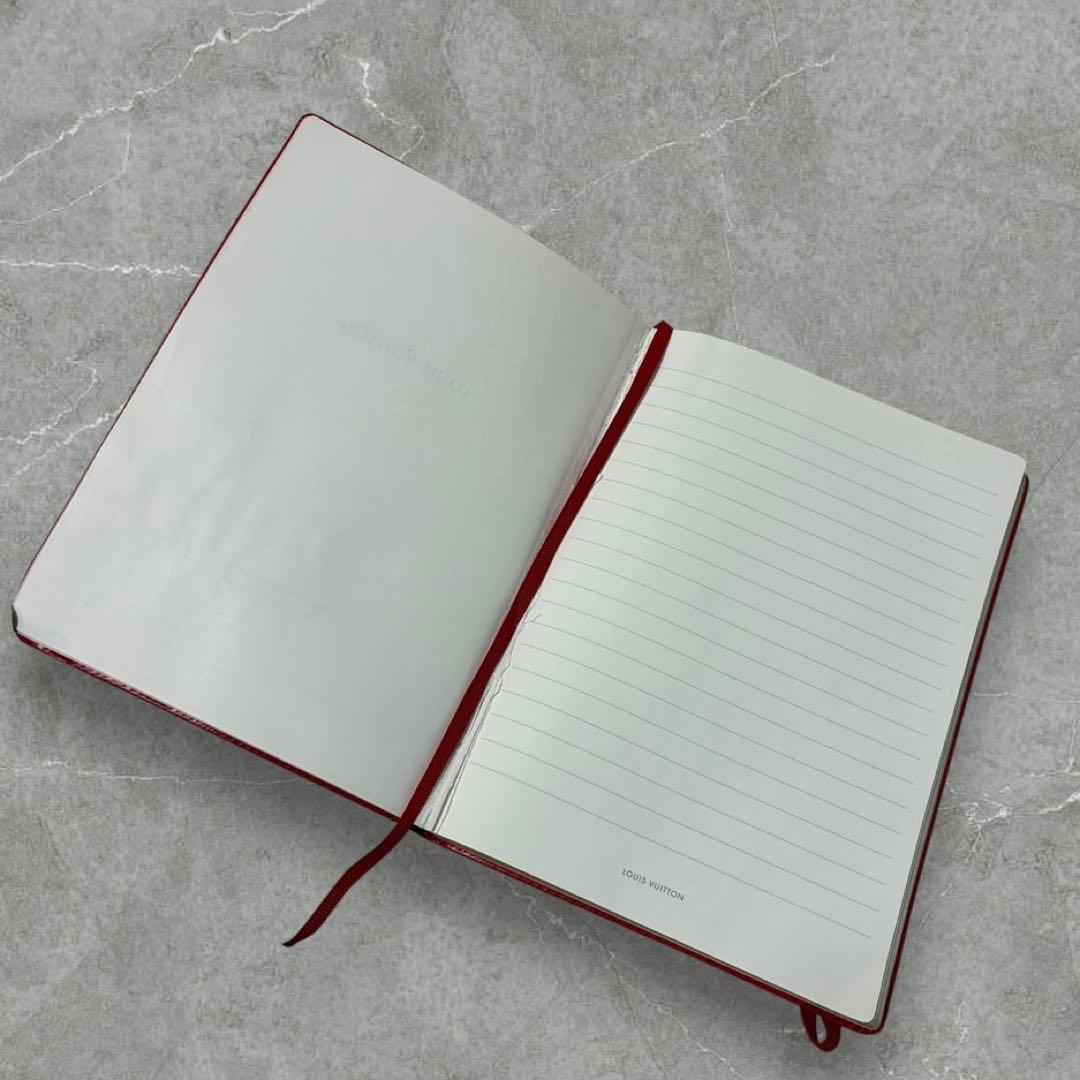 ノート・メモ帳 Louis Vuitton epileather handnote red