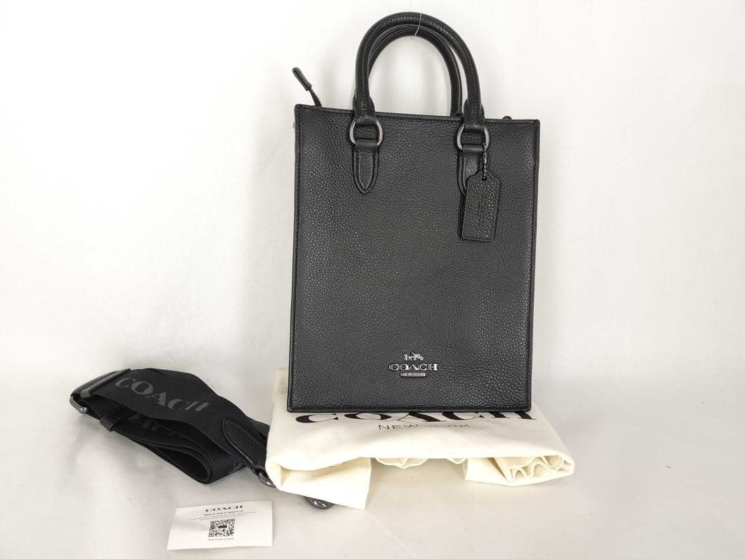 美品 ✨ COACH コーチ ディラン トート2way ロゴ レザー ブラック