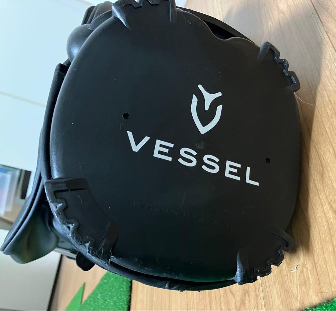 VESSEL ブラック ゴルフバッグ 7.5型