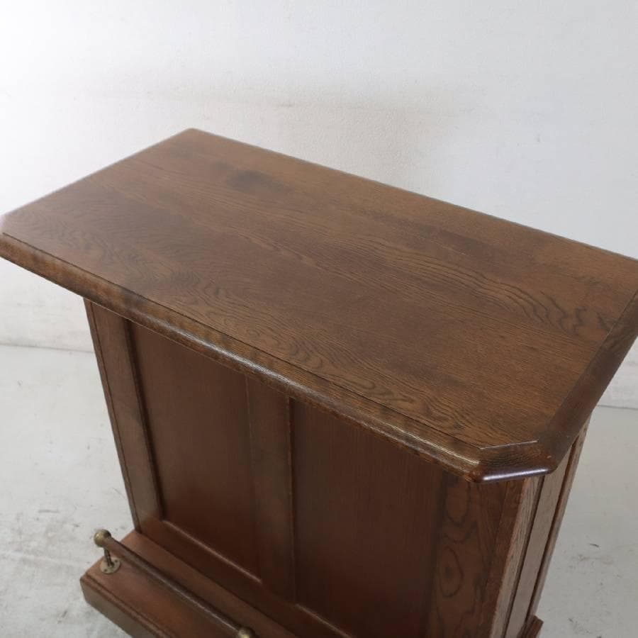 葉山ガーデン オーク材 収納付き カウンターテーブル 幅90cm ホームバー