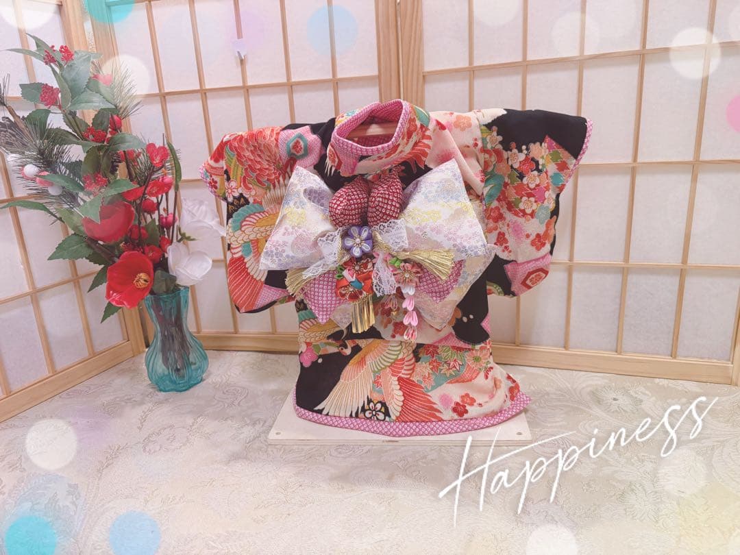 B461.pon2pan2☆犬オーダーお着物☆犬オーダーお引き摺りお着物