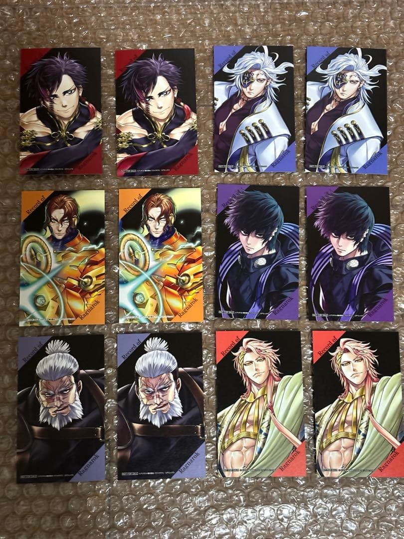 終末のワルキューレ 26巻 特典 フィルム風コレクタブルカード 12種類セット