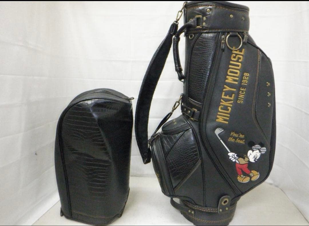 希少　 ブラック キャディバッグ　ミッキーマウス　ゴルフ