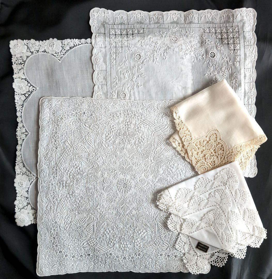 スワトウ　スイスレース他　ハンカチ５枚セット　汕頭　SWATOW スワトー