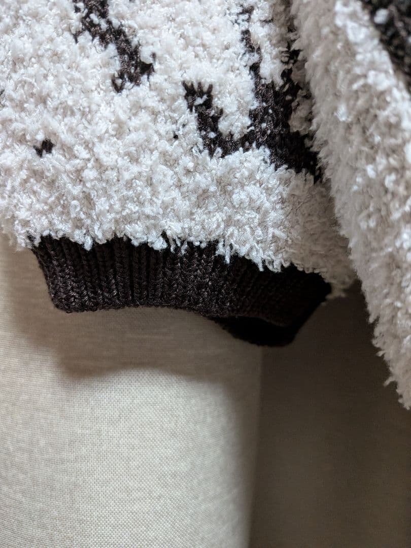 ayane アヤン ニットジャガードモフモフカーディガン