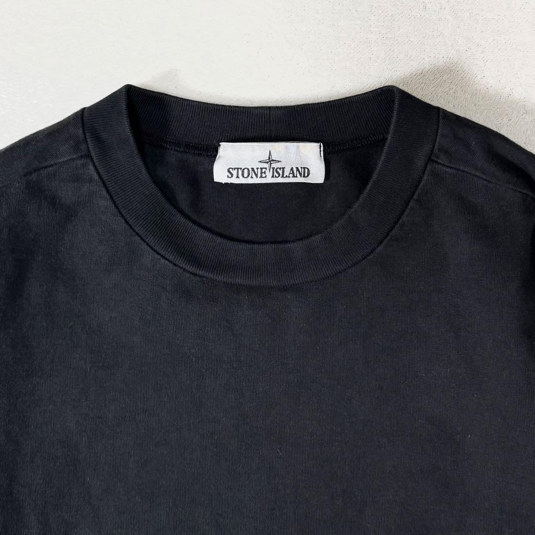 ストーンアイランド クルーネックスウェット ブラック S