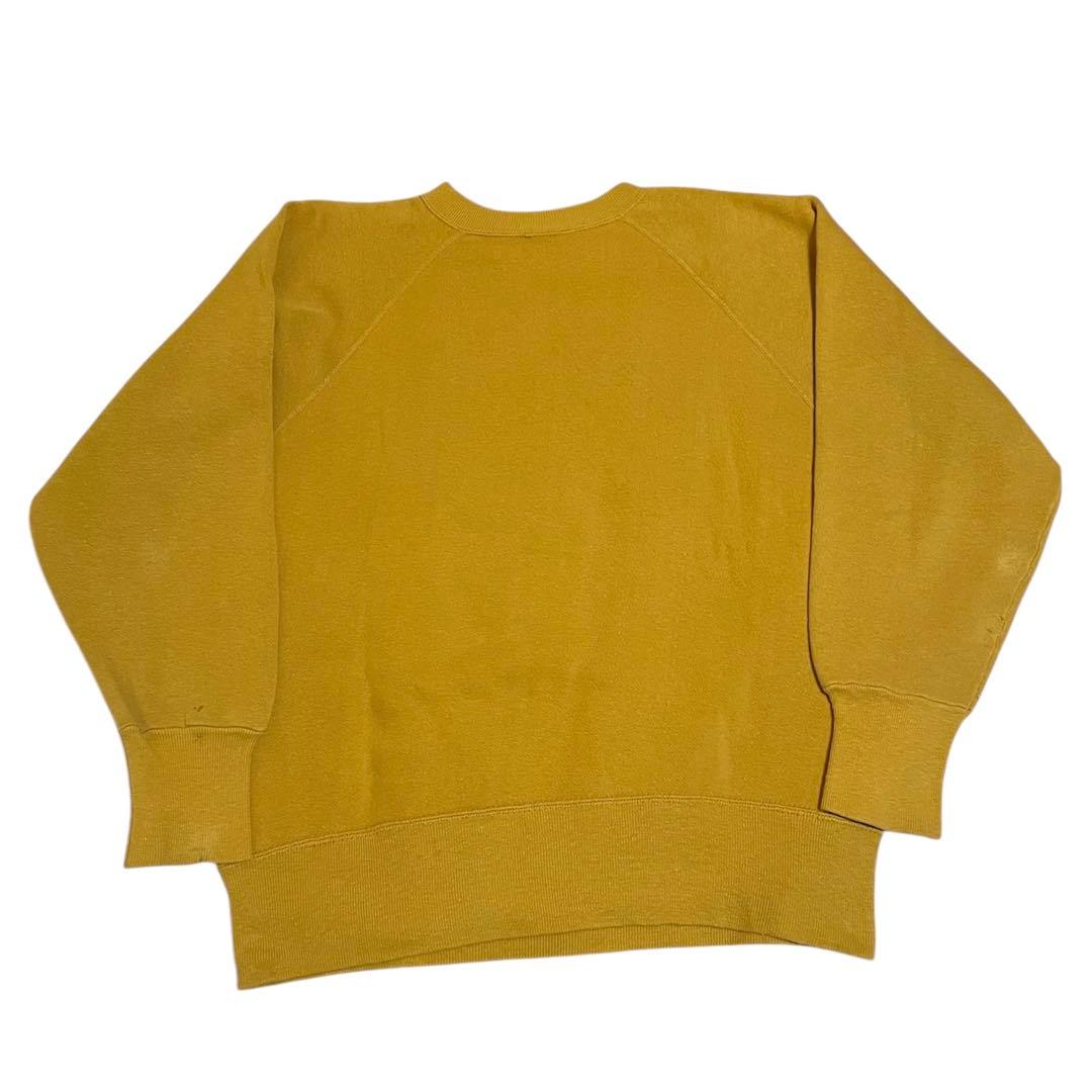 50s ビッグサイズ ビンテージ スウェット 脇ガゼット フロッキープリント