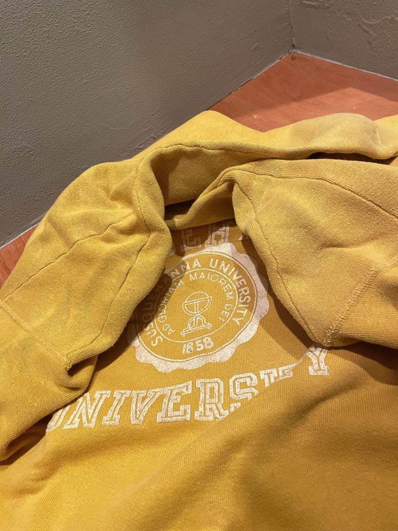 50s ビッグサイズ ビンテージ スウェット 脇ガゼット フロッキープリント