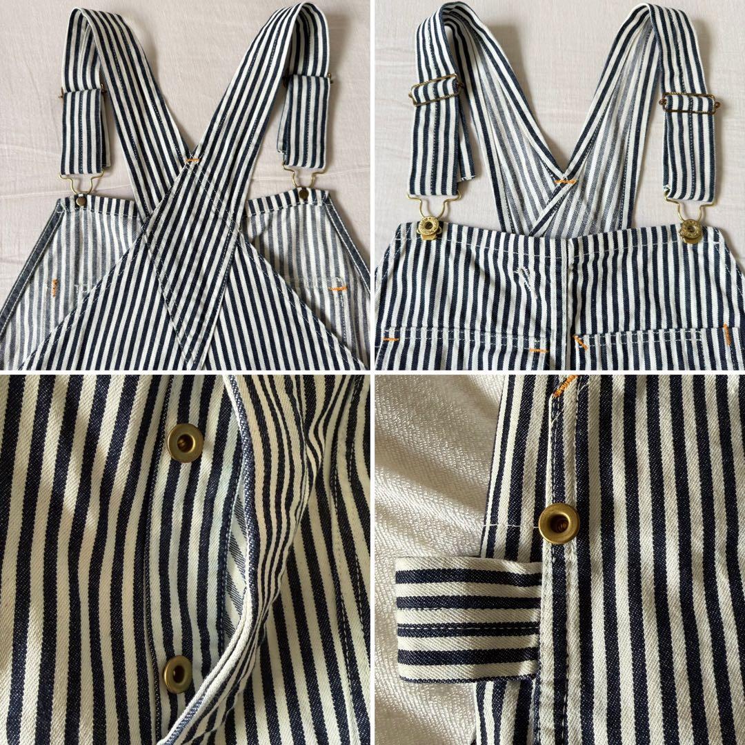 TCB jeans HANDYMANオーバーオール ヒッコリー 34 美品