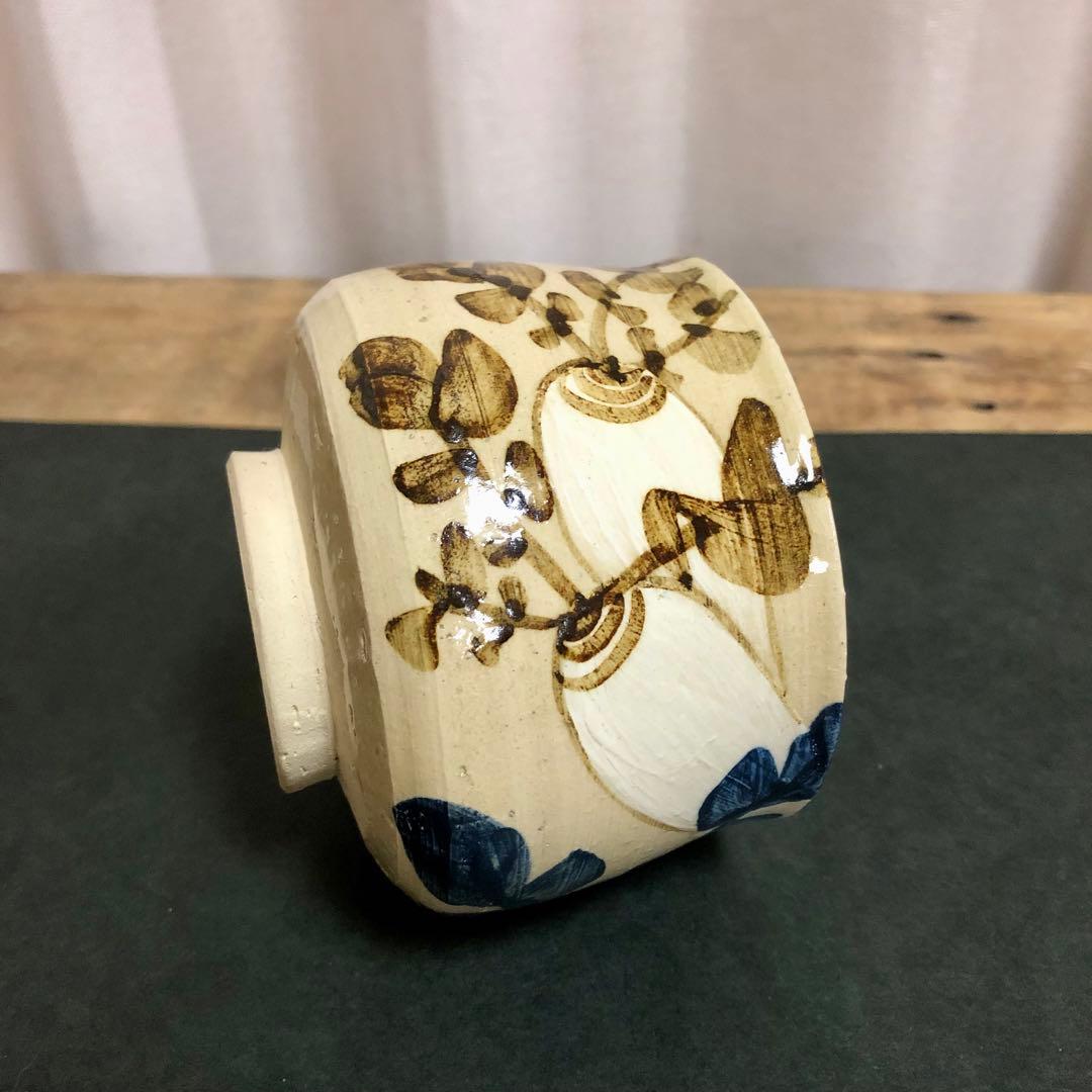 土屋雲善作 布志名焼 大根絵茶碗 共箱 茶道具