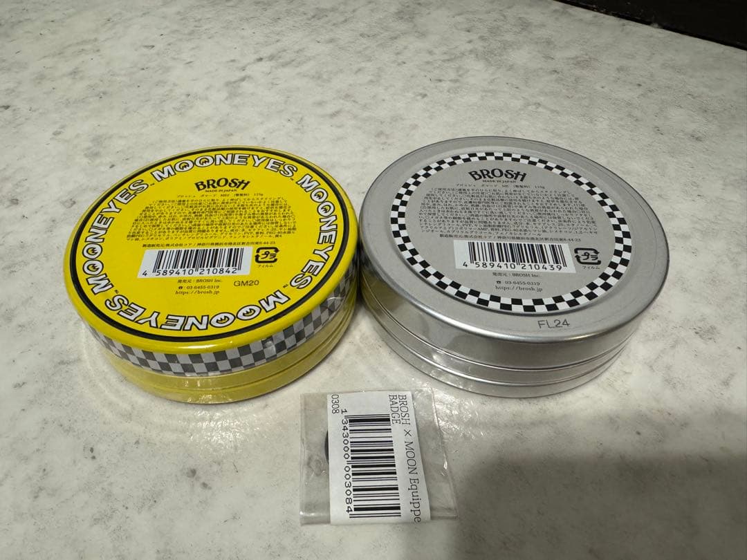 BROSH MOONEYES グリース 限定　缶バッジ付き