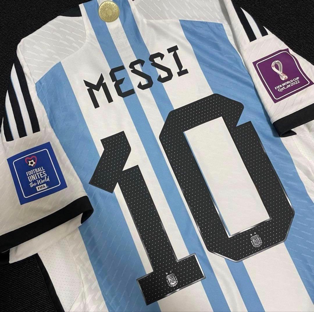 正規品　メッシ　2022カタールW杯　アルゼンチン　オーセンティックユニフォーム