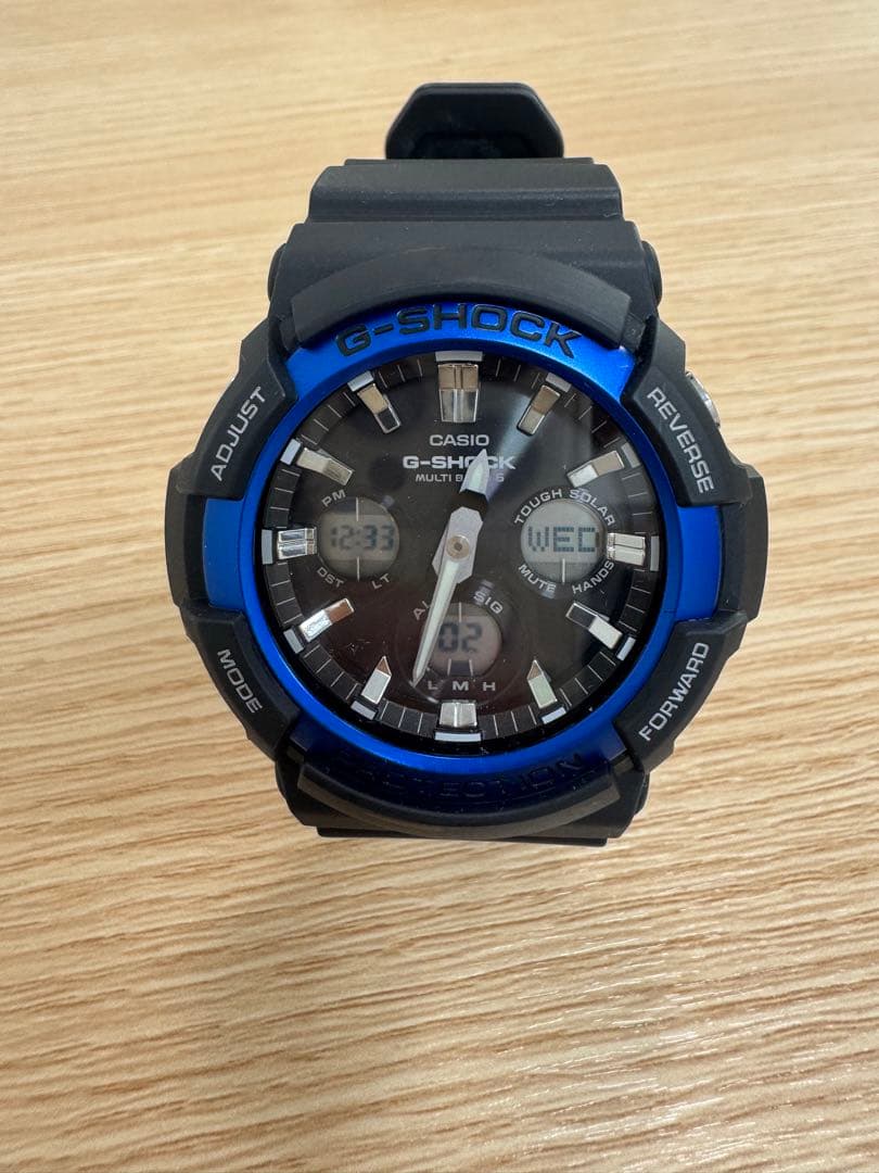 動作品 カシオ Gショック GAW-100B-1A2JF 電波ソーラー腕時計