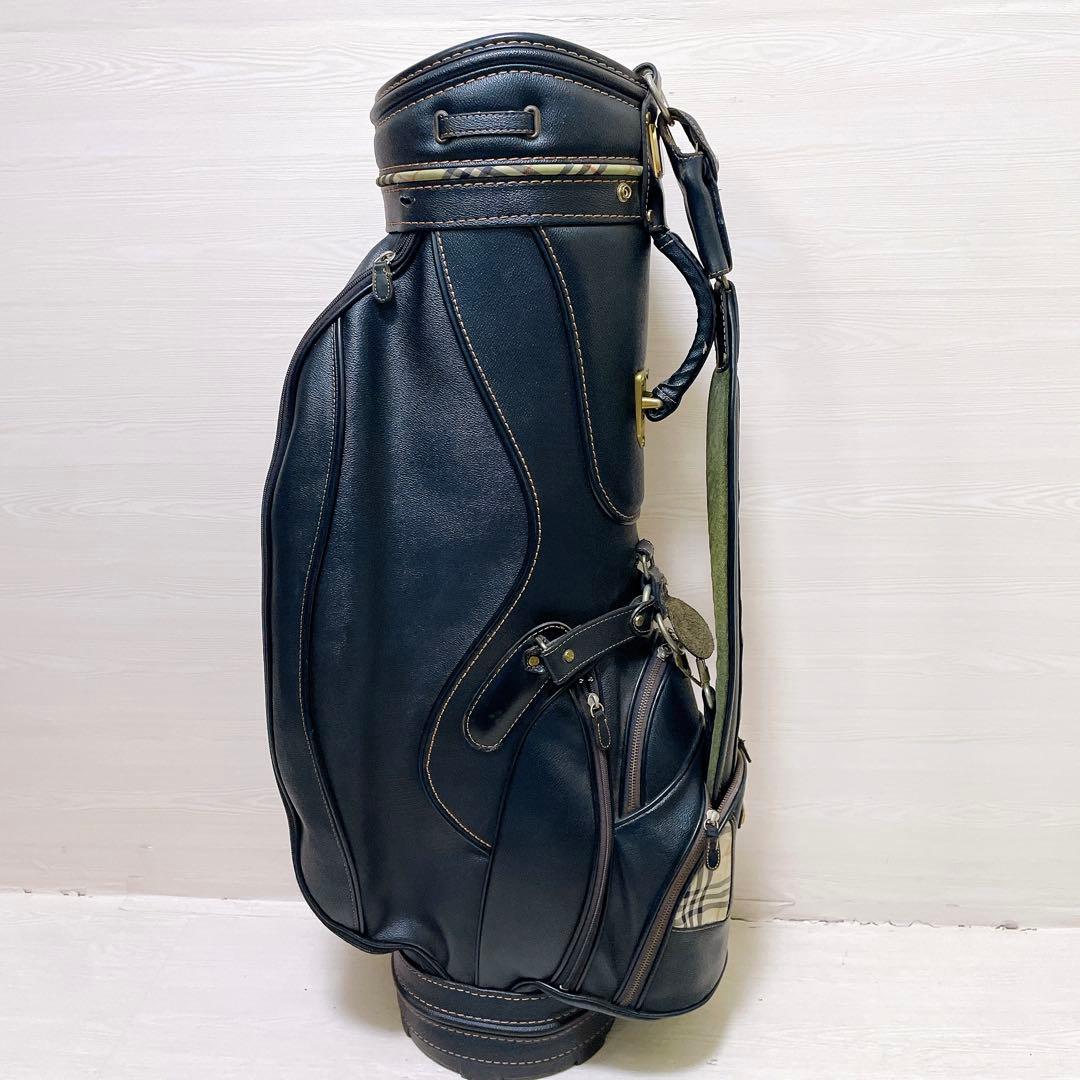 バーバリー キャディバッグ ノバチェック 9型 5分割 ブラック