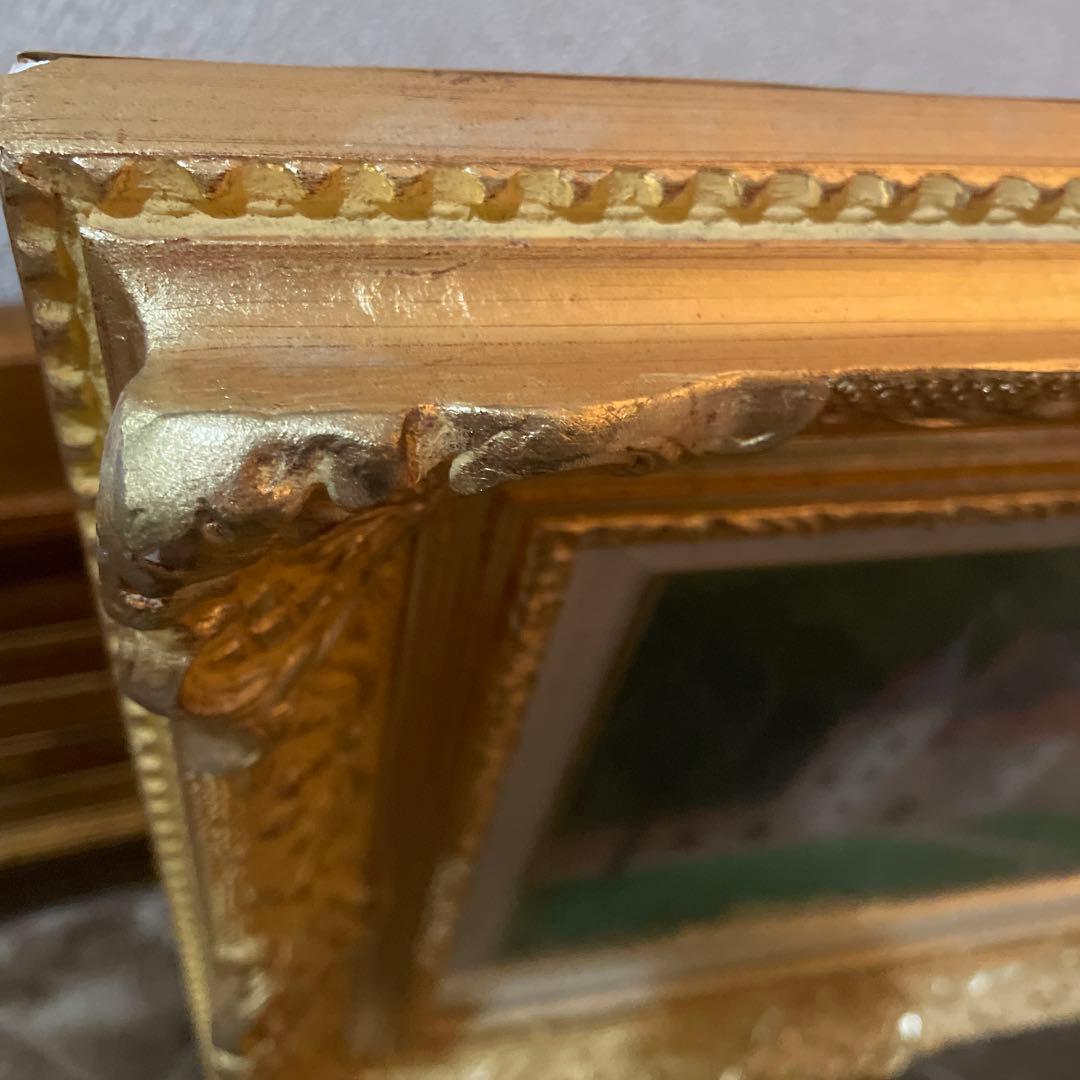 古城　肉筆　油彩　絵画　勝呂隆光　風景画 美術品　インテリア　真作　F3号