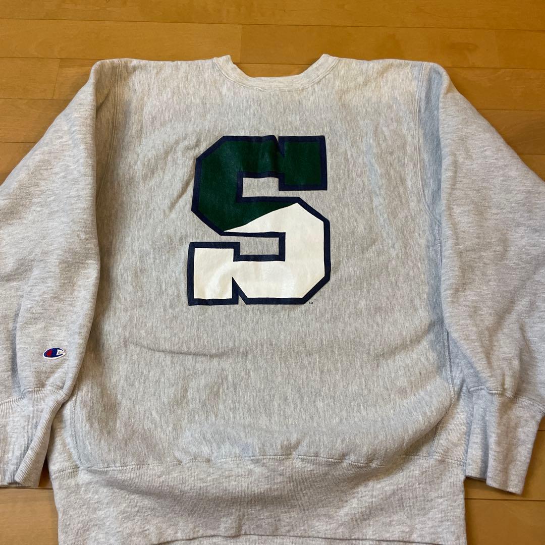 秋*様 美品 両面プリント ミシガン チャンピオン リバースウィーブ スウェット