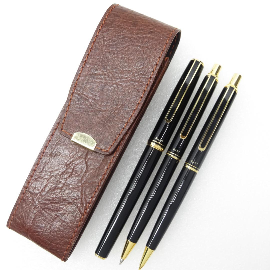 未使用 PILOT 14K 万年筆 ボールペン シャープ ケース付き 4点セット