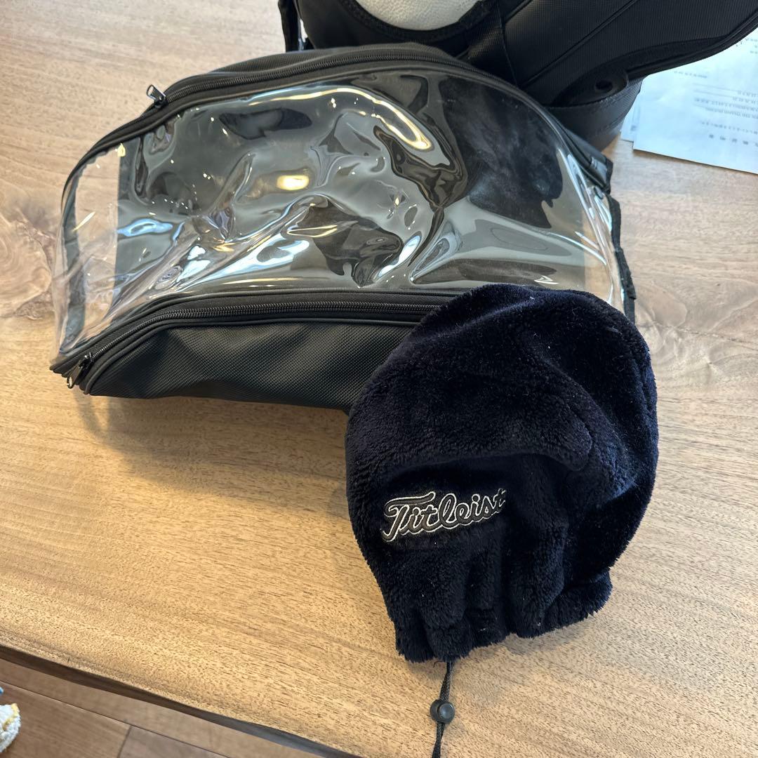 ココTitleist キャディバッグ ブラック/ホワイト
