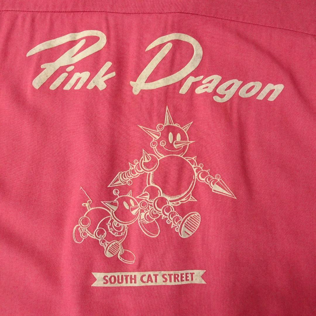 80s- CREAM SODA 半袖ボーリングシャツ 金タグ 刺繍 希少アイテム