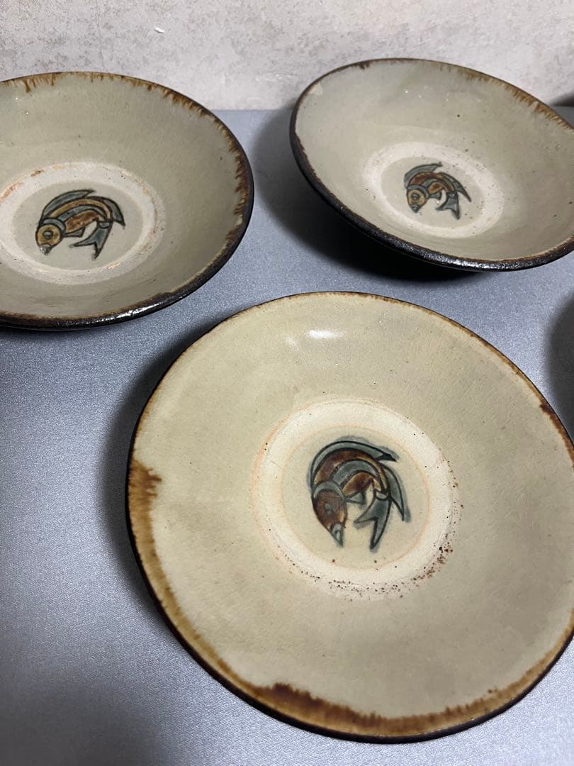 沖縄のかぜシリーズ　皿　5点　金城敏夫先生