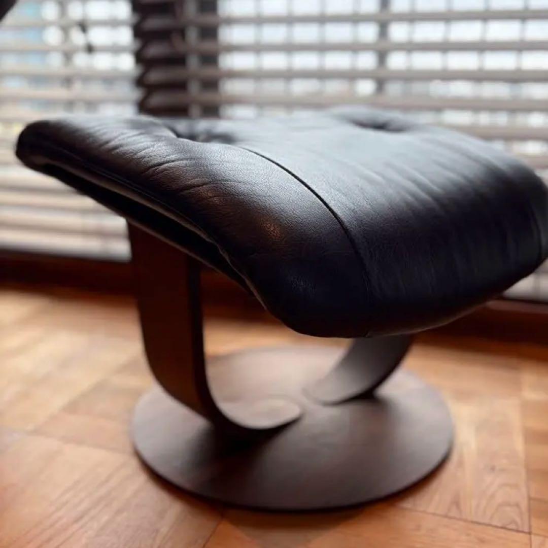 カリモク ザ•ファースト RU72 ブラックベリー 美品 オットマン同時購入のみ