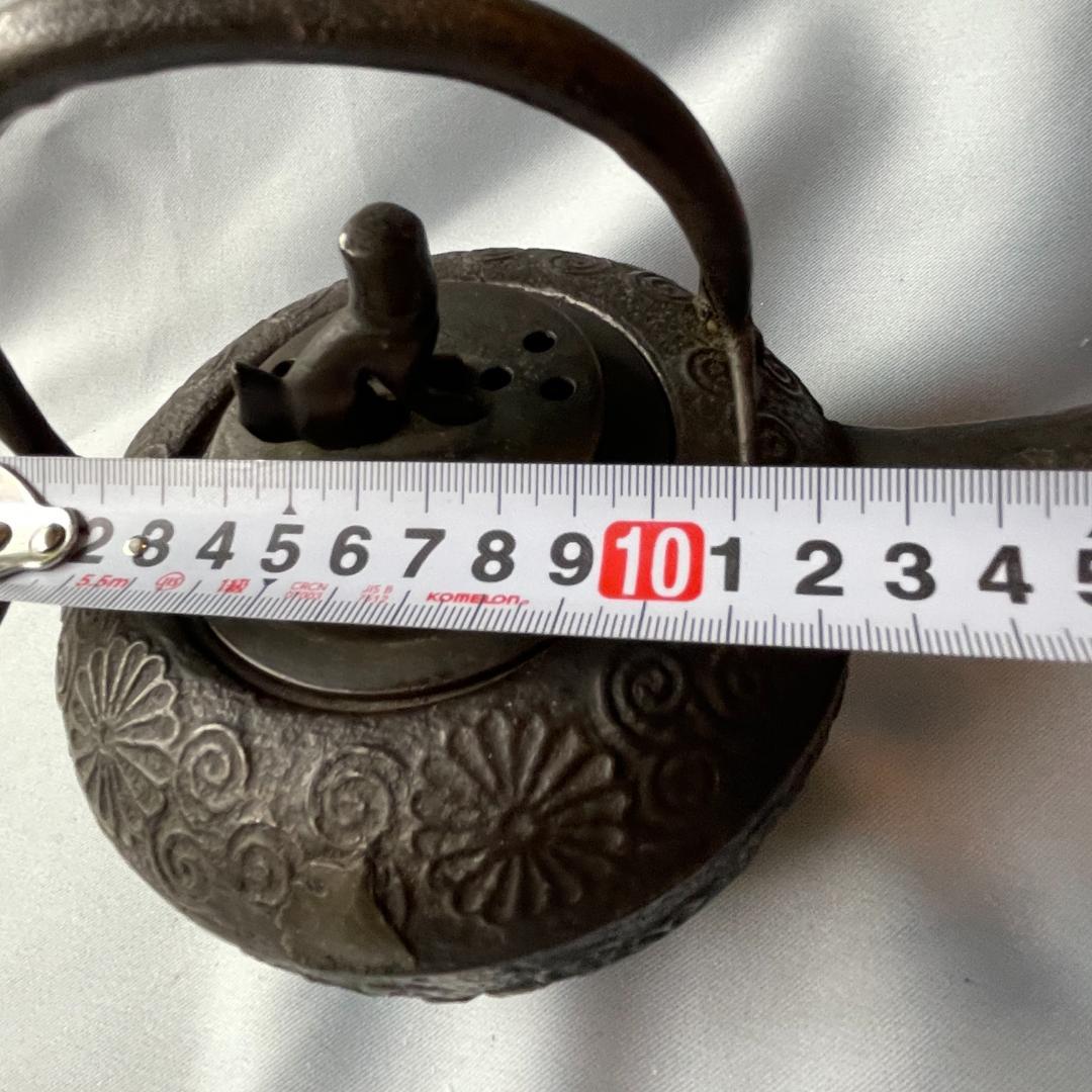 骨董品です！鉄器 鉄瓶 菊十六紋 K2484