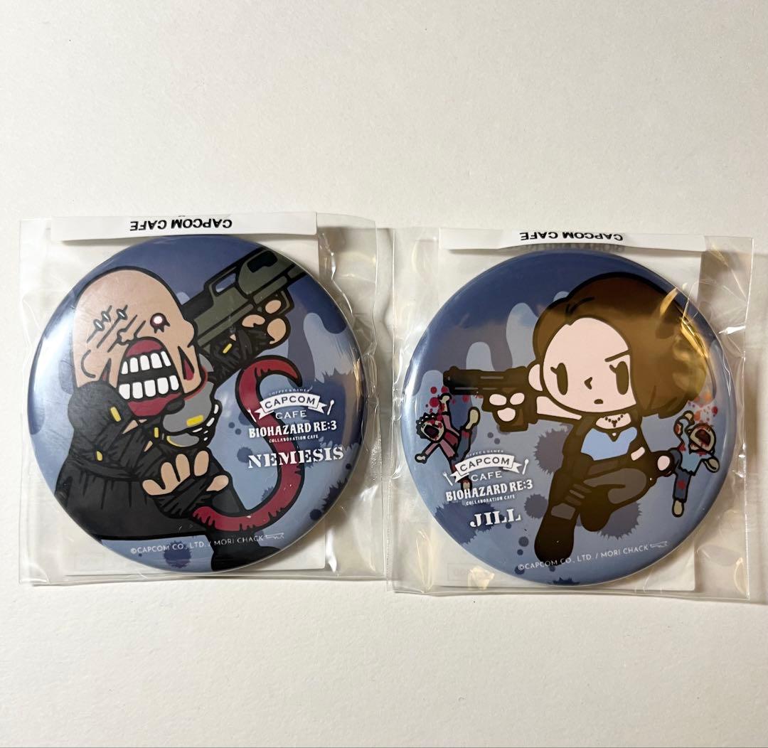 BIOHAZARD RE:3 バイオハザード カプコンカフェ　缶バッジ　ジル