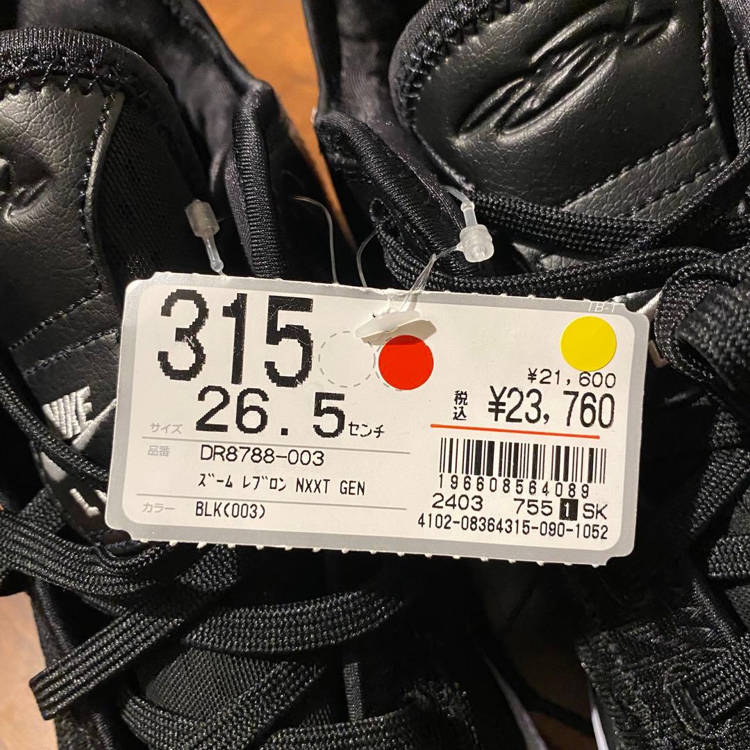 新品未使用　NIKE ZOOM LEBRON NXXT Gen EP