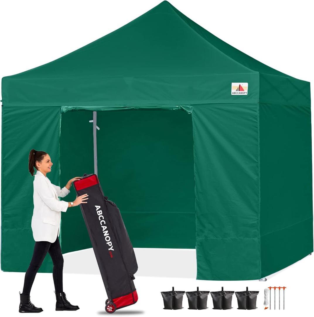 ABCCANOPY タープテント 3mx3m 2.5mx2.5m 横幕4枚 大型