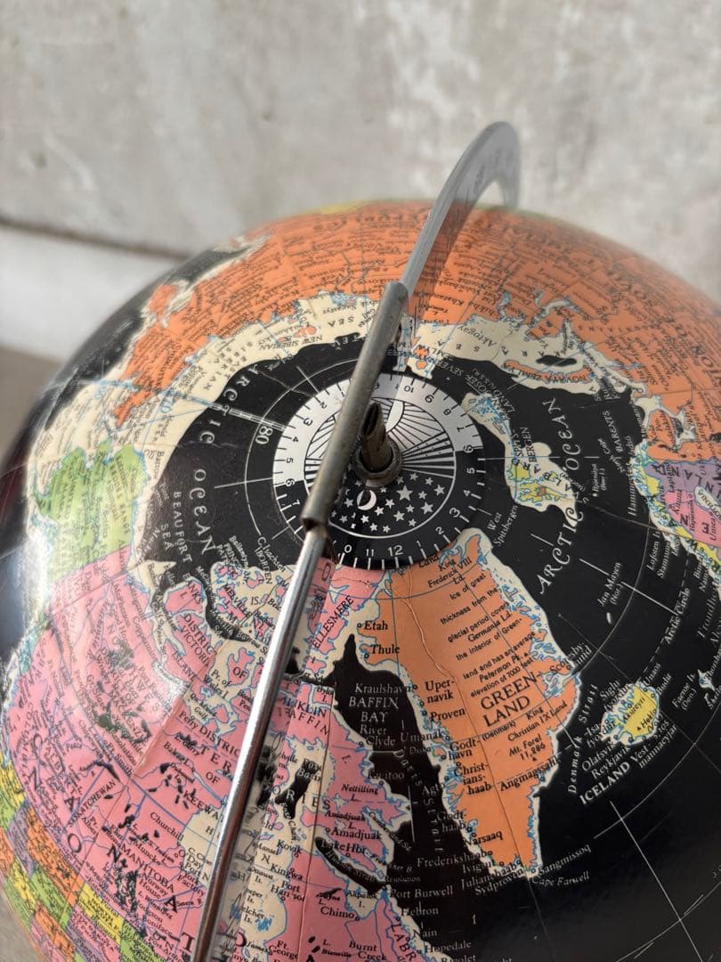 60s 70s 地球儀 黒 ブラックオーシャン REPLOGLE社 ヴィンテージ