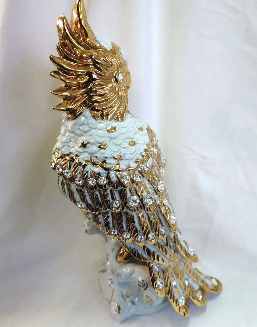 スワロフスキー オウム 置き物 イタリア製