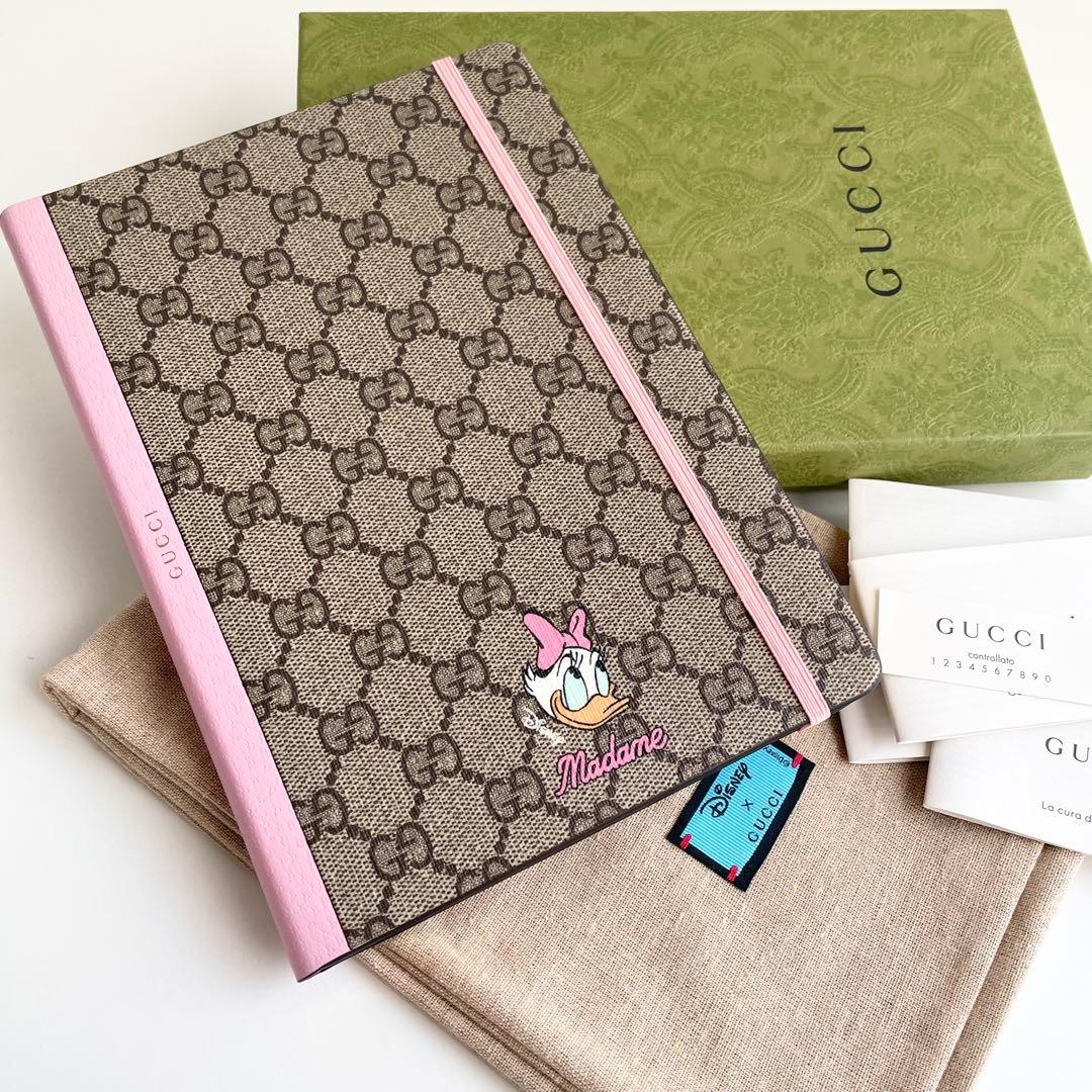 グッチ GUCCI ノート ディズニー デイジー GGスプリーム ロゴ 新品