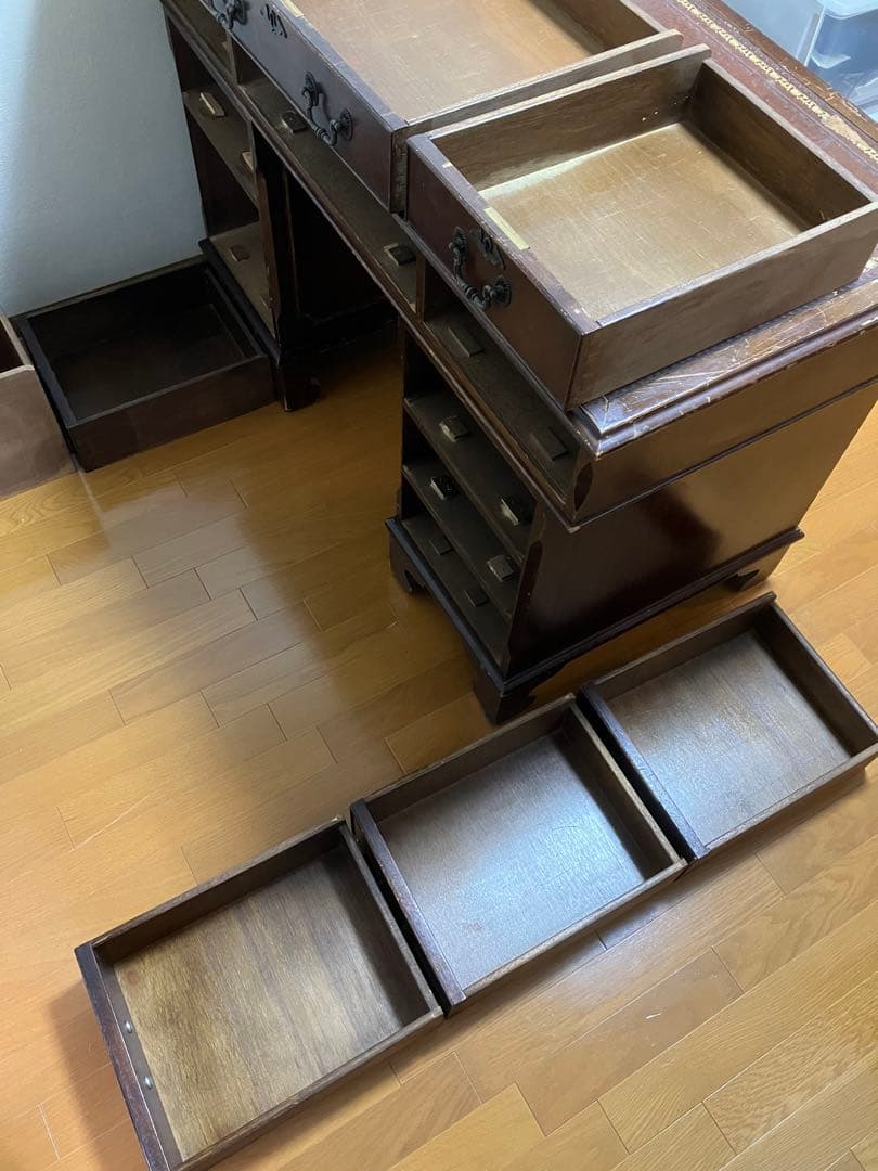 イギリス　アンティーク　机　ディスク　直接受け取りのみ