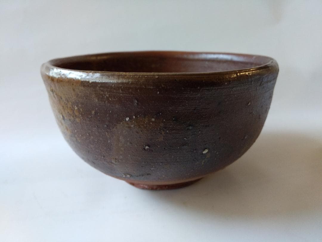 備前焼 藤原建 作 備前 茶碗 共箱 栞 茶道具 抹茶碗 新品 未使用 です