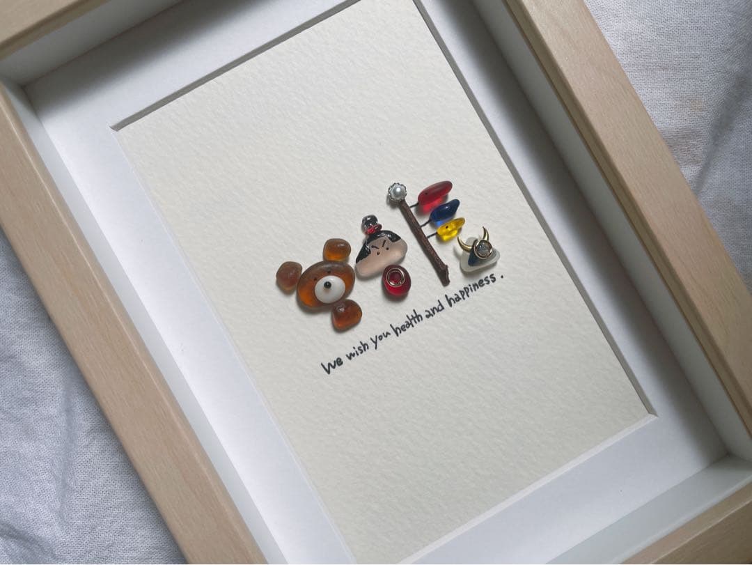 シーグラスアート　12か月カレンダー　　　　S-182