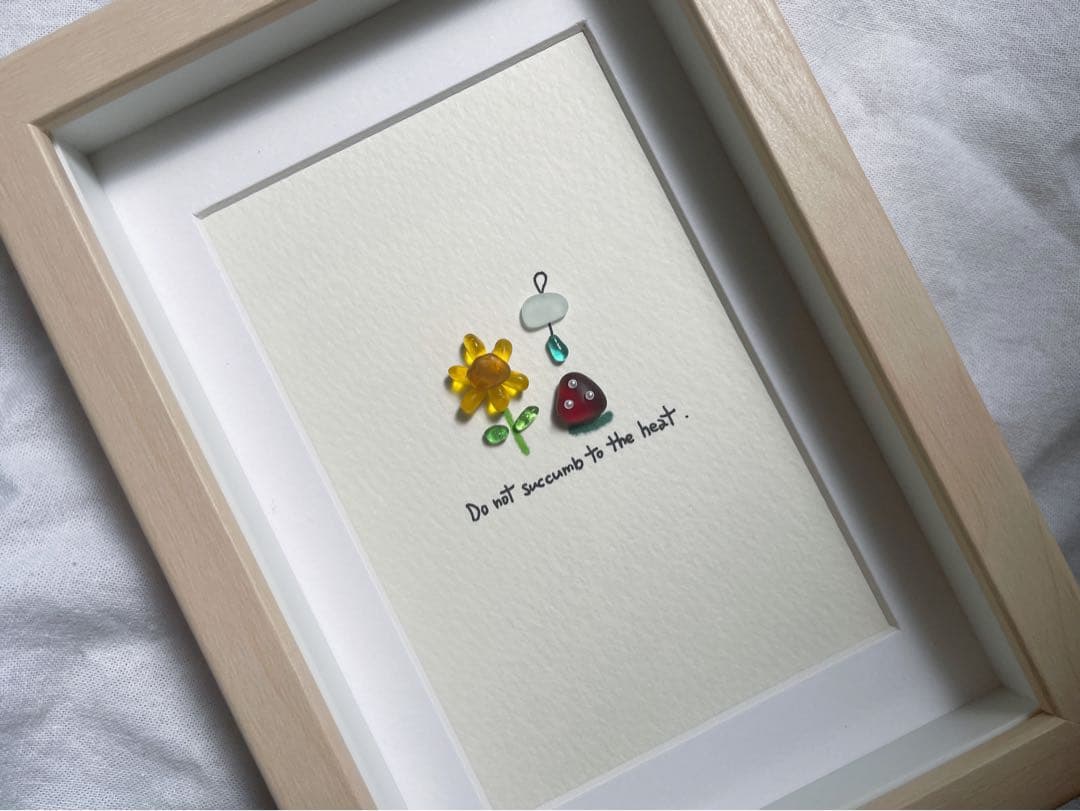 シーグラスアート　12か月カレンダー　　　　S-182