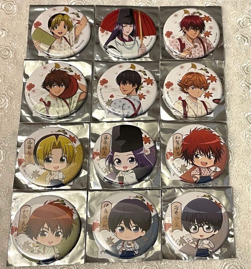 ヒカルの碁　缶バッジ　アニメイト　カフェ　12種セット　ヒカル　佐為　三谷　加賀