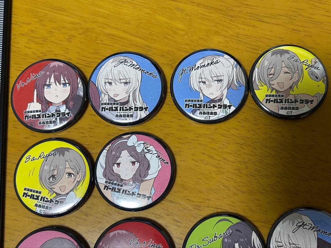 ミニ缶バッジ 「劇場版総集編 ガールズバンドクライ【前編】青春狂走曲」 特典